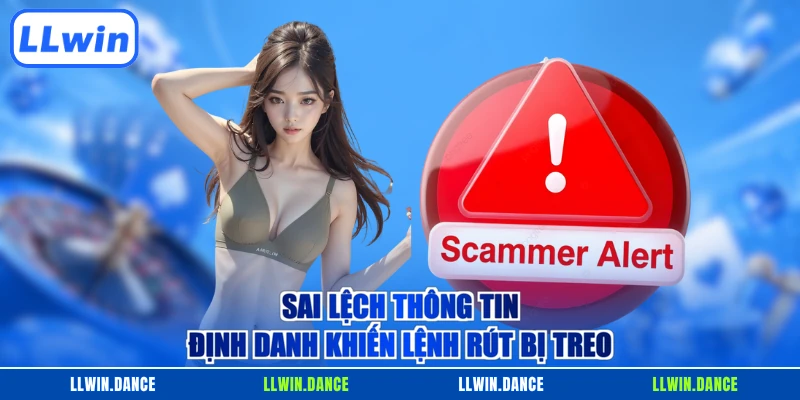 Sai lệch thông tin định danh khiến lệnh rút bị treo